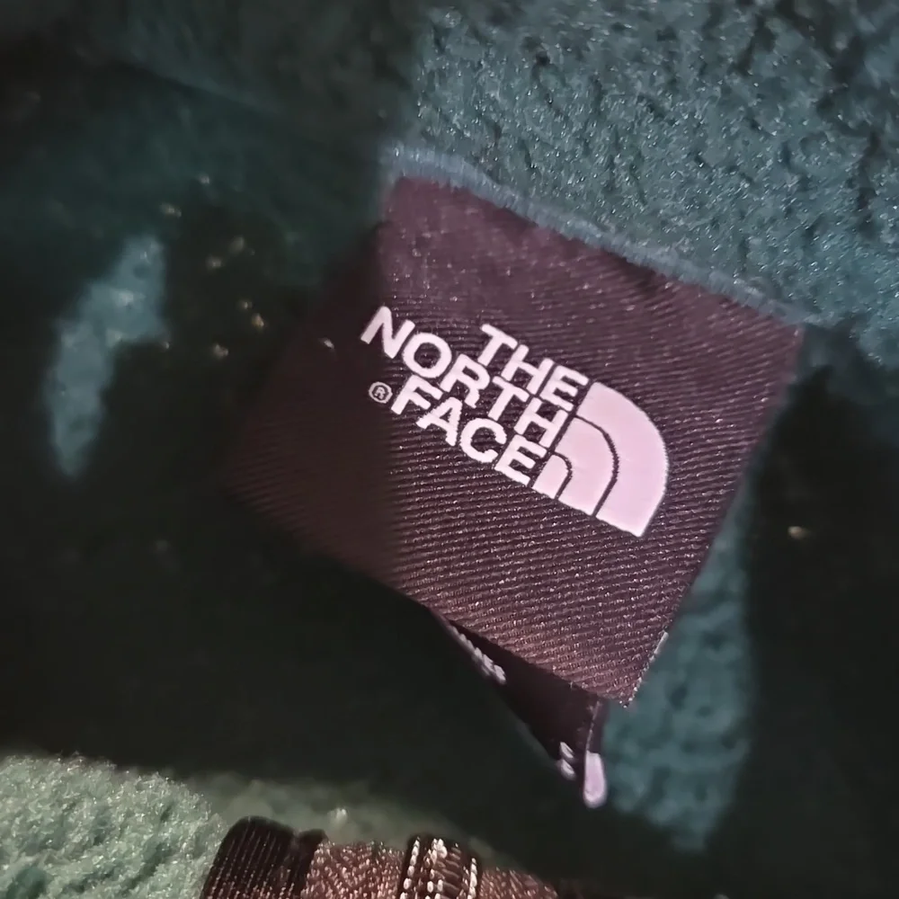 The North Face Mens Dunraven Green Zip Up Fleece Sweater Fuzzy SherpaFleece Sz S